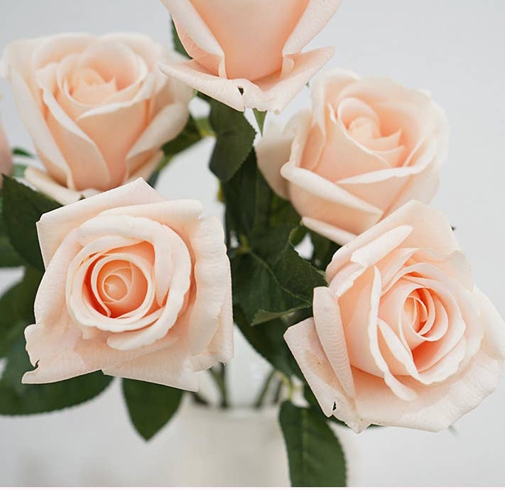 21.5" Ultra Realistic Faux Rose Stem – Moisturizing Coating