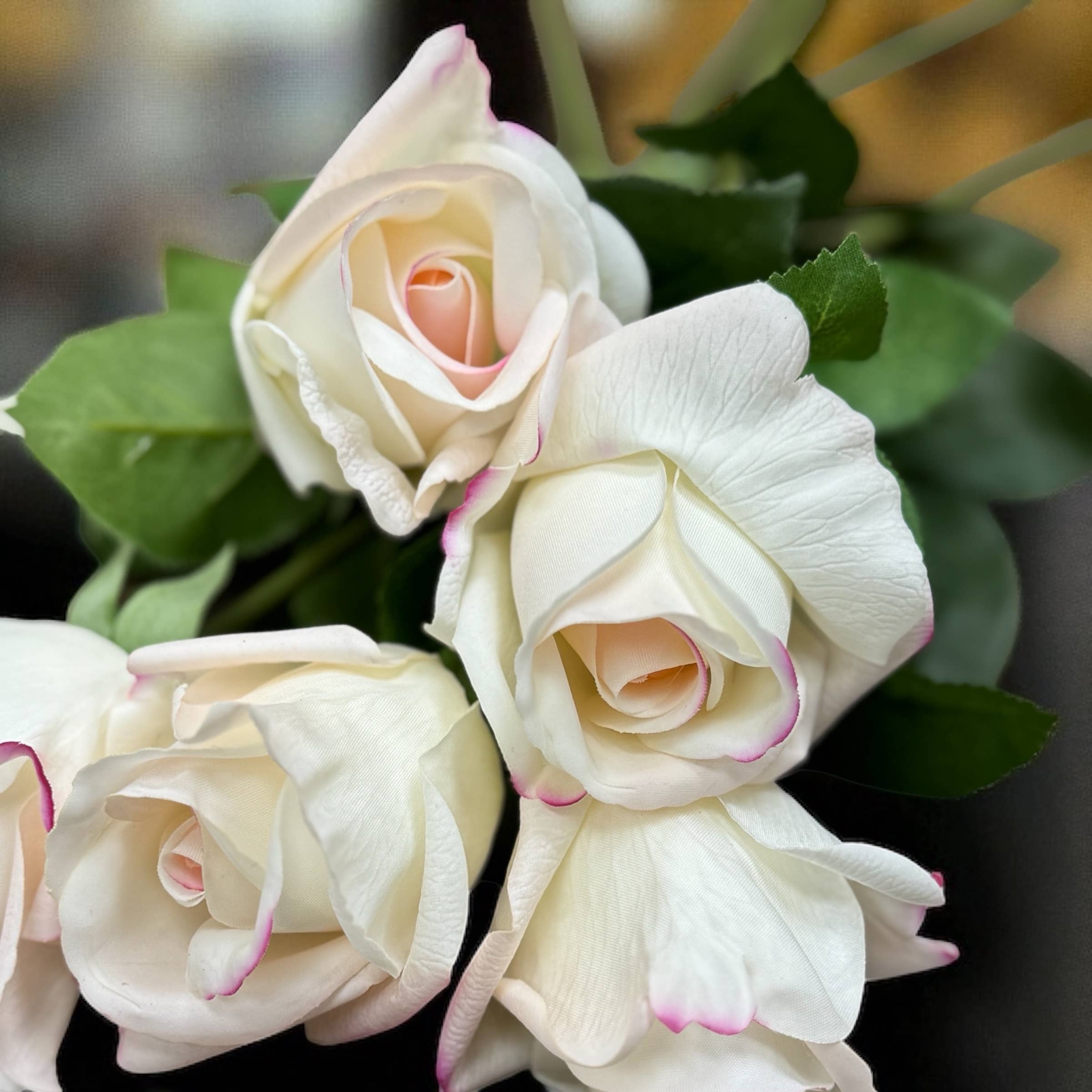 21.5" Ultra Realistic Faux Rose Stem – Moisturizing Coating
