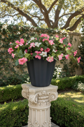 Artificial Petunia Bush Arrangement in Pleated Pot