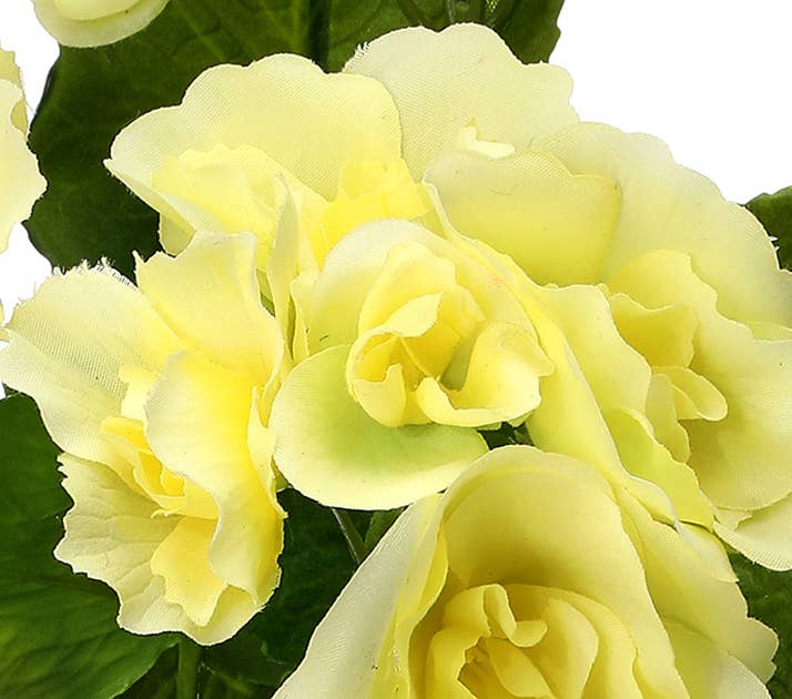 Artificial Begonia Flower Plant - Orange, Pink, Red, or Yellow
