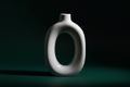 8" Circular Ceramic Vase
