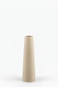 Taupe Pebble Textured Ceramic Tall Vase, Modern Minimalist, 13.5 Inch