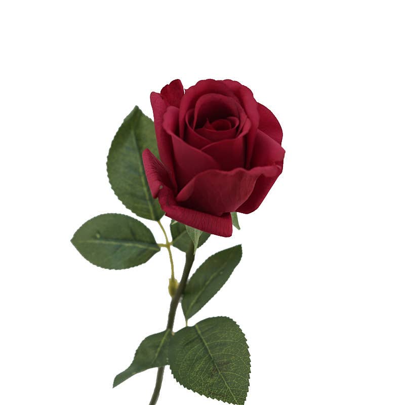 21.5" Ultra Realistic Faux Rose Stem – Moisturizing Coating
