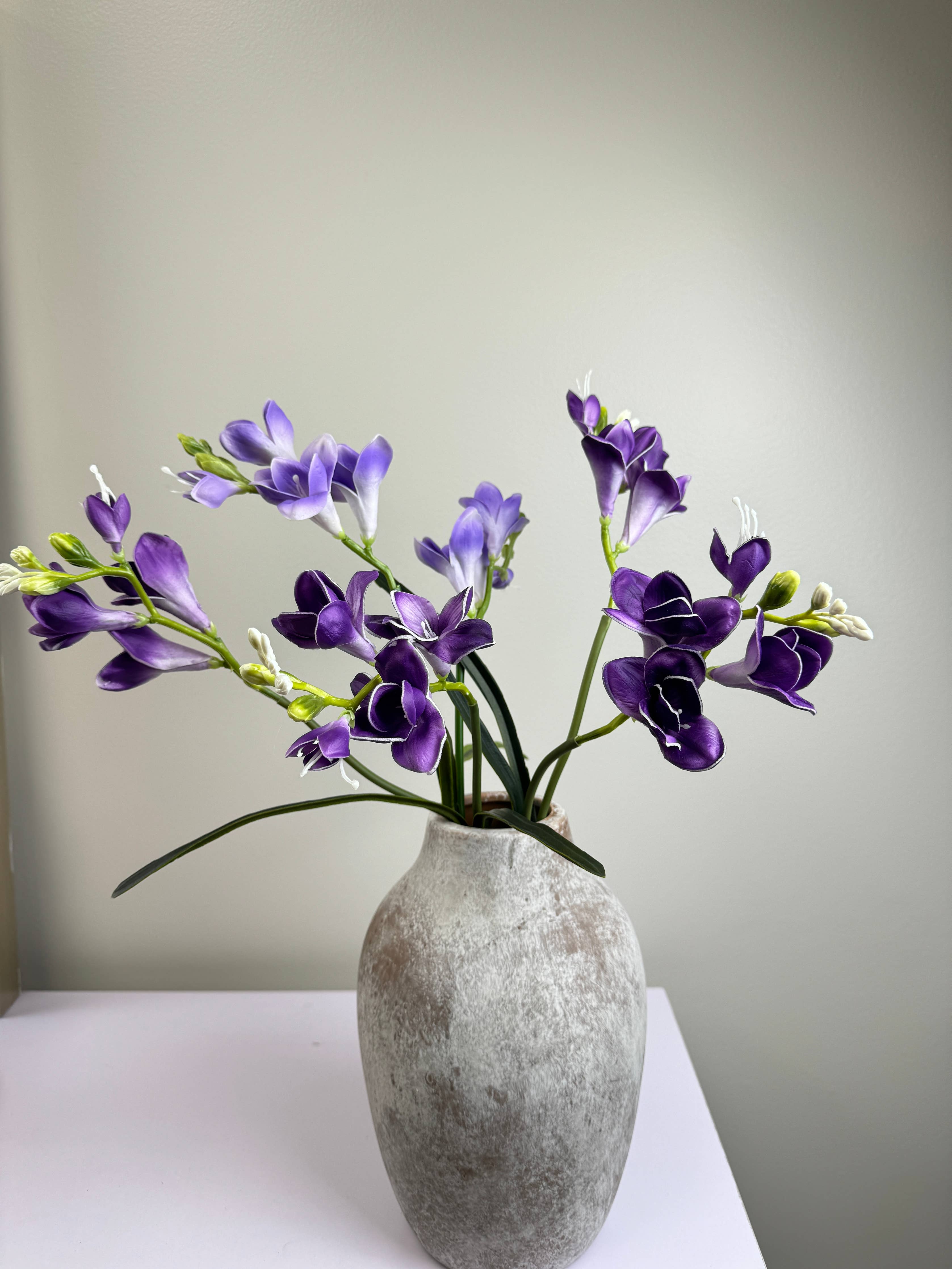 20" Lifelike Soft Real Touch Artificial Freesia-2 sprays